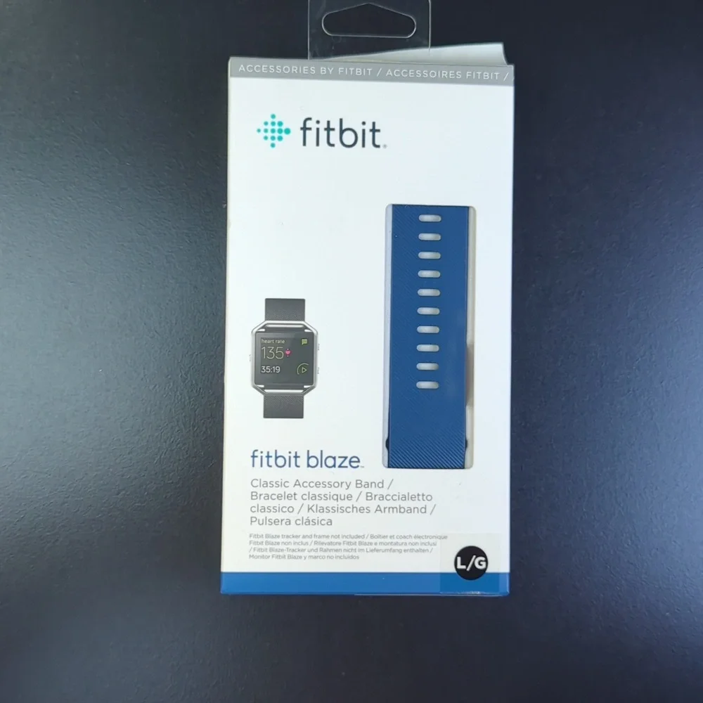 Fitbit Blaze Large Classic Accessory Band Navy Blue